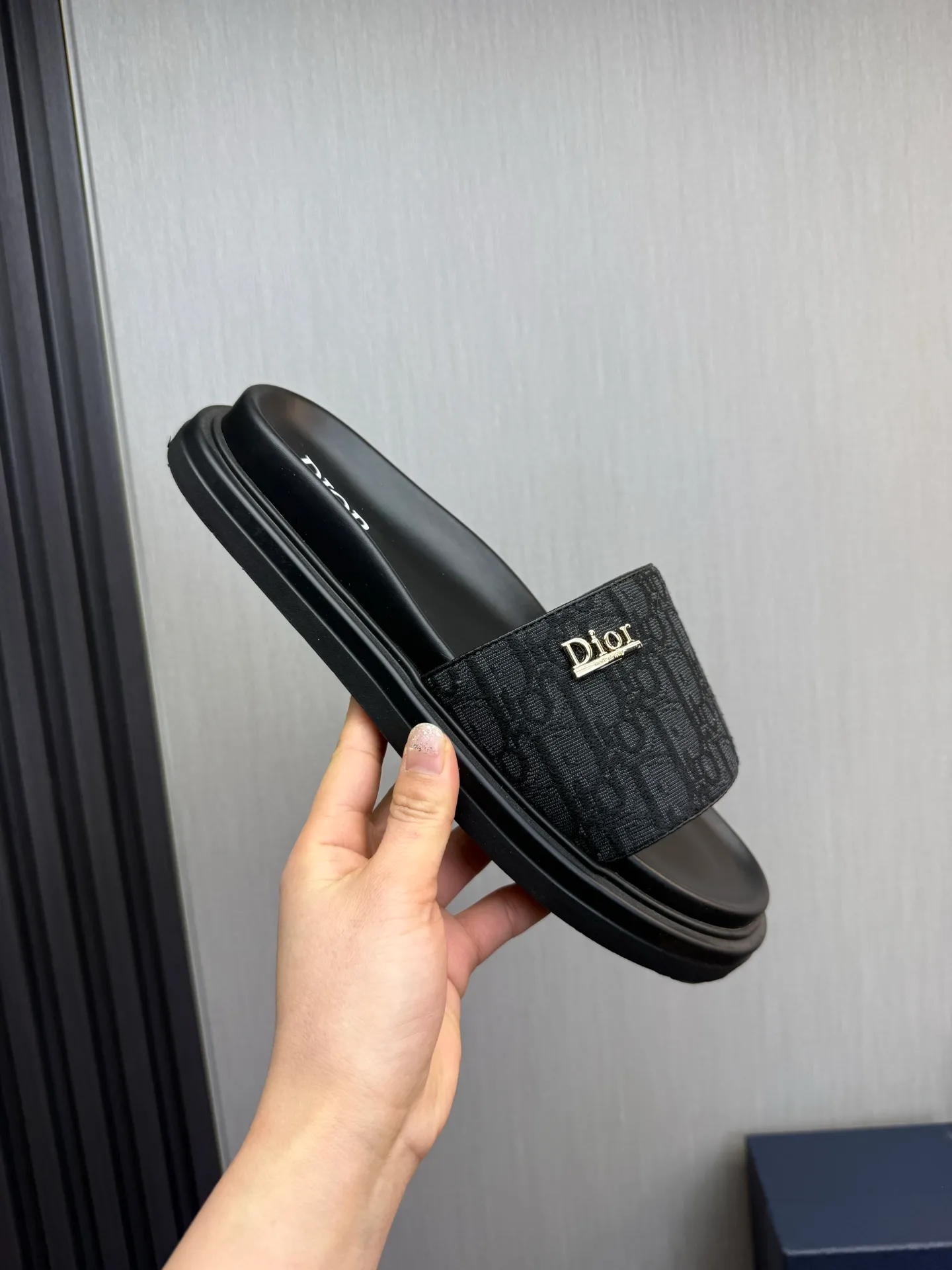 Men's shoes 260💰 Dior. Men's slippers🩴Official website 1:1 production 38-45 size 45 46 🉑️Customized original material shipped✅